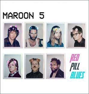 마룬5가 2017년 11월 3일 발매한 6번째 앨범 '레드 필 블루스(Red Pill Blues)' 재킷.