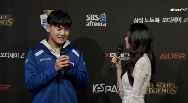 KeG 서울 '구마유시' 이민형 [사진=아프리카 TV '2018 케스파(KeSPA)컵' 중계화면 캡처]