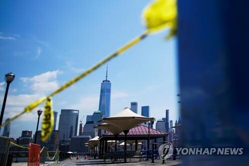 코로나19로 최대 피해를 입은 미국 뉴욕시 전경. [로이터=연합뉴스]