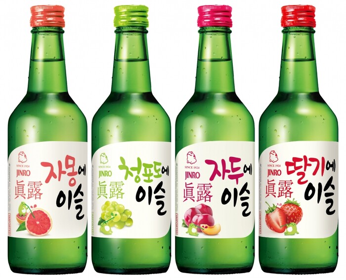 중국 과일소주 4종.(사진=하이트진로)
