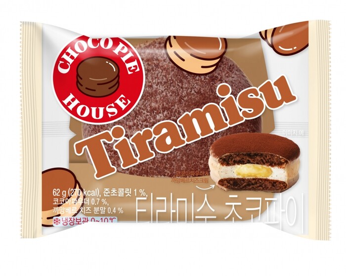 오리온 '디저트 초코파이 티라미수' 제품 이미지.