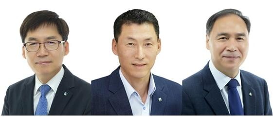사진 왼쪽부터 김형일 부행장, 장민영 부행장, 조봉현 부행장.(사진=기업은행)
