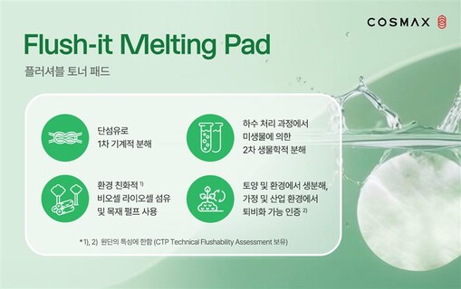 코스맥스, ‘플러셔블 토너 패드’ 개...