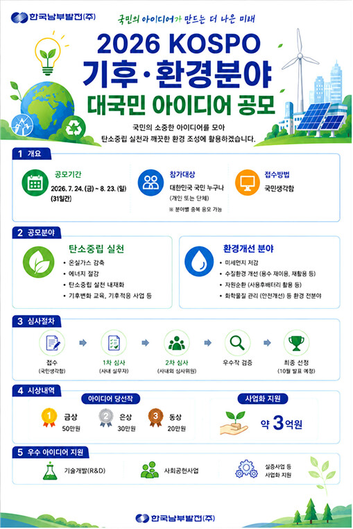 한국남부발전, ‘기후·환경 대국민 아...