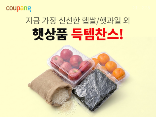 쿠팡, 로켓프레시서 햅쌀·햇과일 등 ...